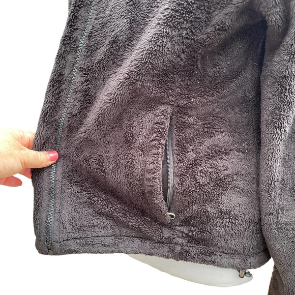 The North Face Osito Black Fuzzy Fleece Full-Zip Teddy Jacket -Women's Large - Picture 9 of 14
